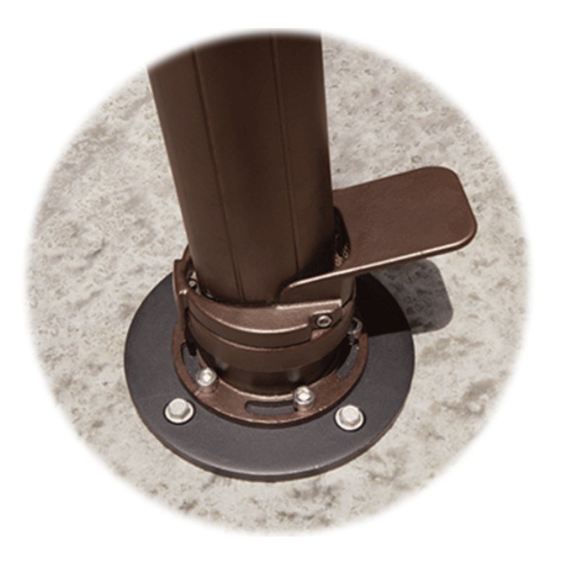 concrete mount patio umbrella The In-Ground Anchor Base Plate The Concrete Anchor Base Plate is a heavy How to mount a purple